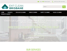 Tablet Screenshot of exitcleanbrisbane.com.au
